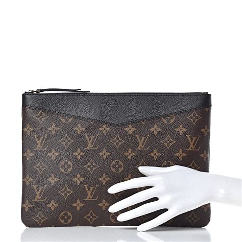 louis vuitton black pouch.